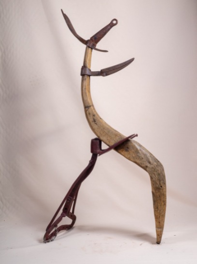 Reine des chèvres (pièce de bois et métal) - Reina dals cabras (pèça se fust e metau) - h. 120 cm